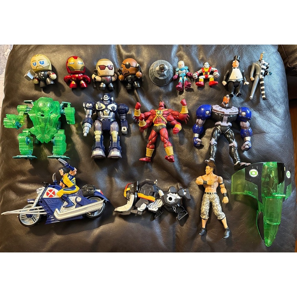 Lot of Action Figures & Collectibles – Marvel, DC, WWE, Hellboy, and More